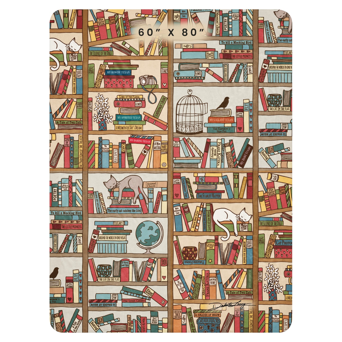 Booklover Sherpa blanket