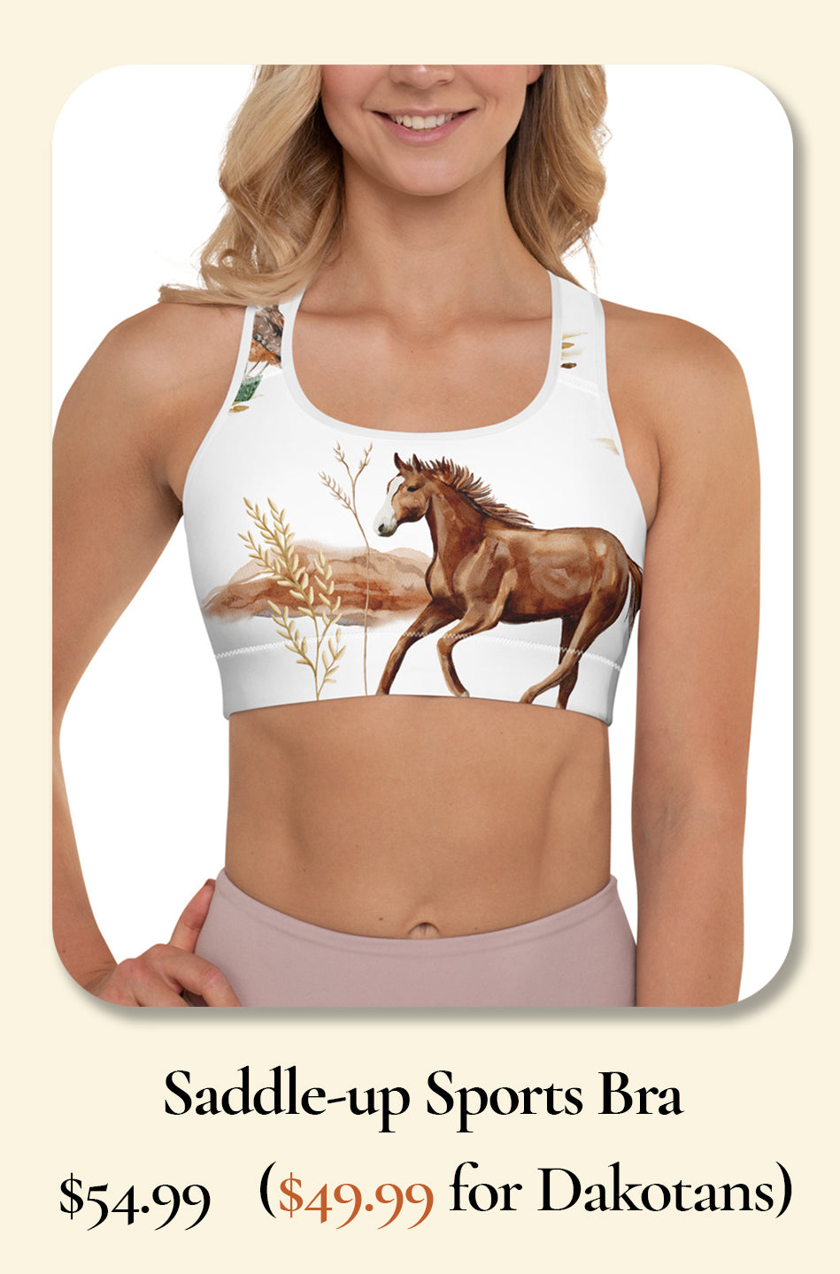 Saddle-up Sports Bra