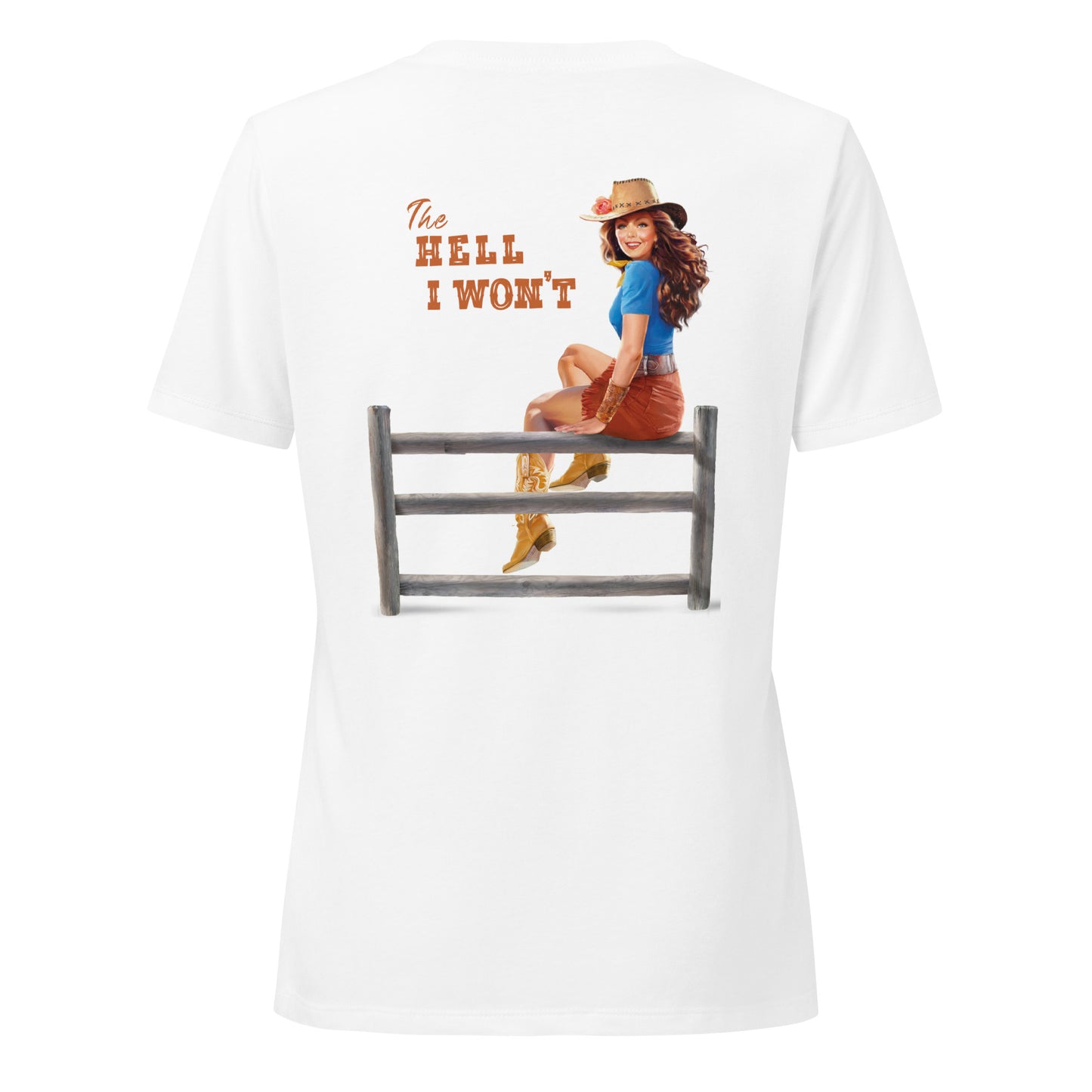 The Hell I Won't - Relaxed V-neck Tee (2-sided)