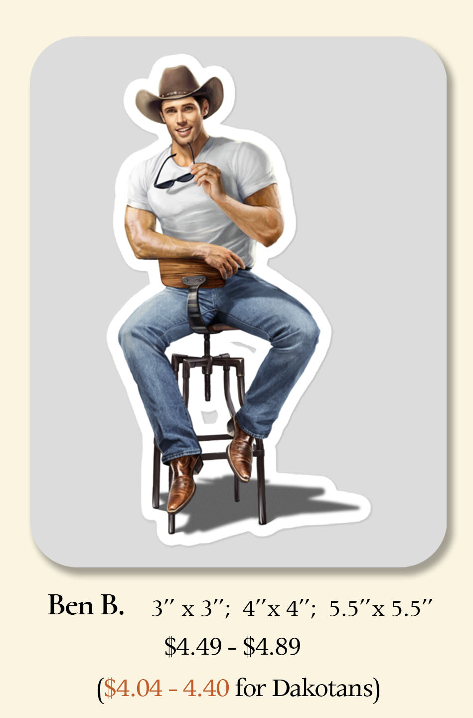 Ben Bradford Sticker - My Spirited Texan