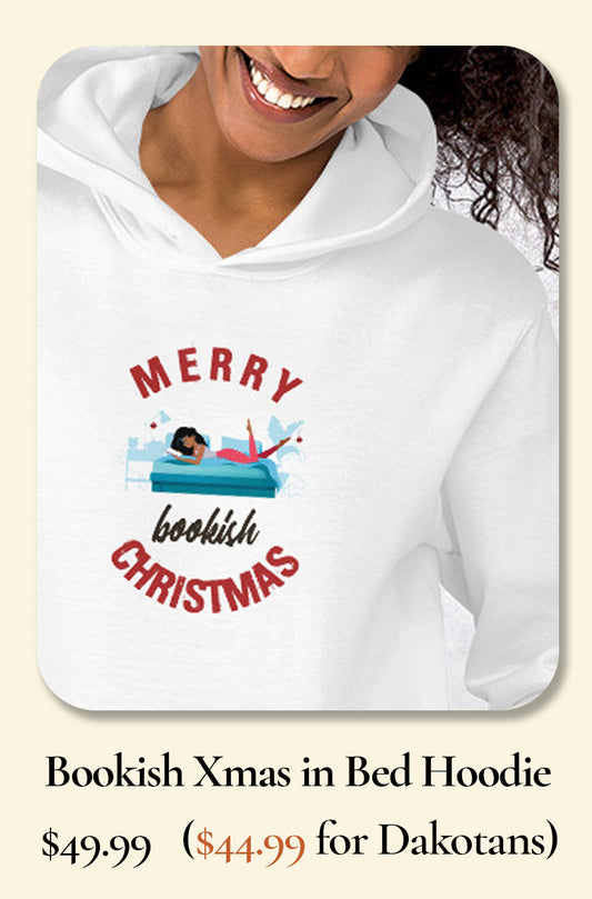 Bookish Christmas in Bed Hoodie