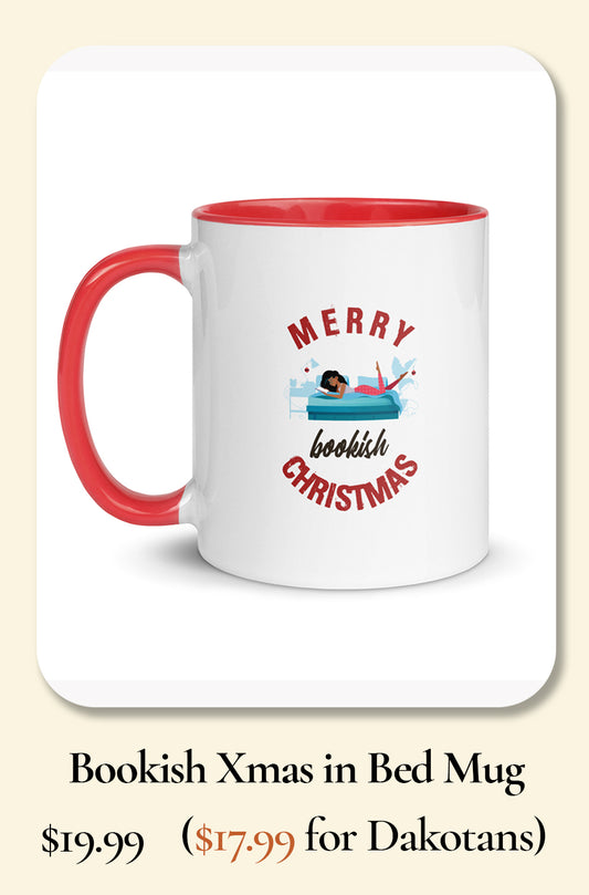 Bookish Christmas in Bed (coffee mug)