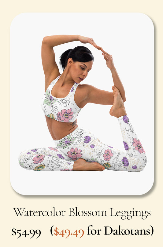 Watercolor Blossom Leggings