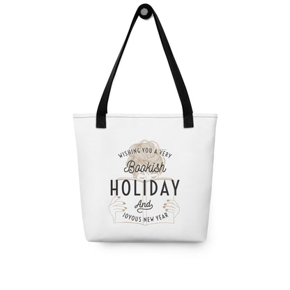 Bookish Holiday Vintage Tote bag