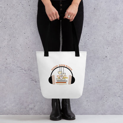 Audio Bookworm Tote Bag