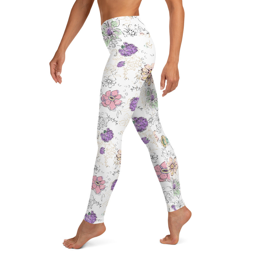 Watercolor Blossom Leggings