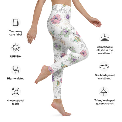 Watercolor Blossom Leggings