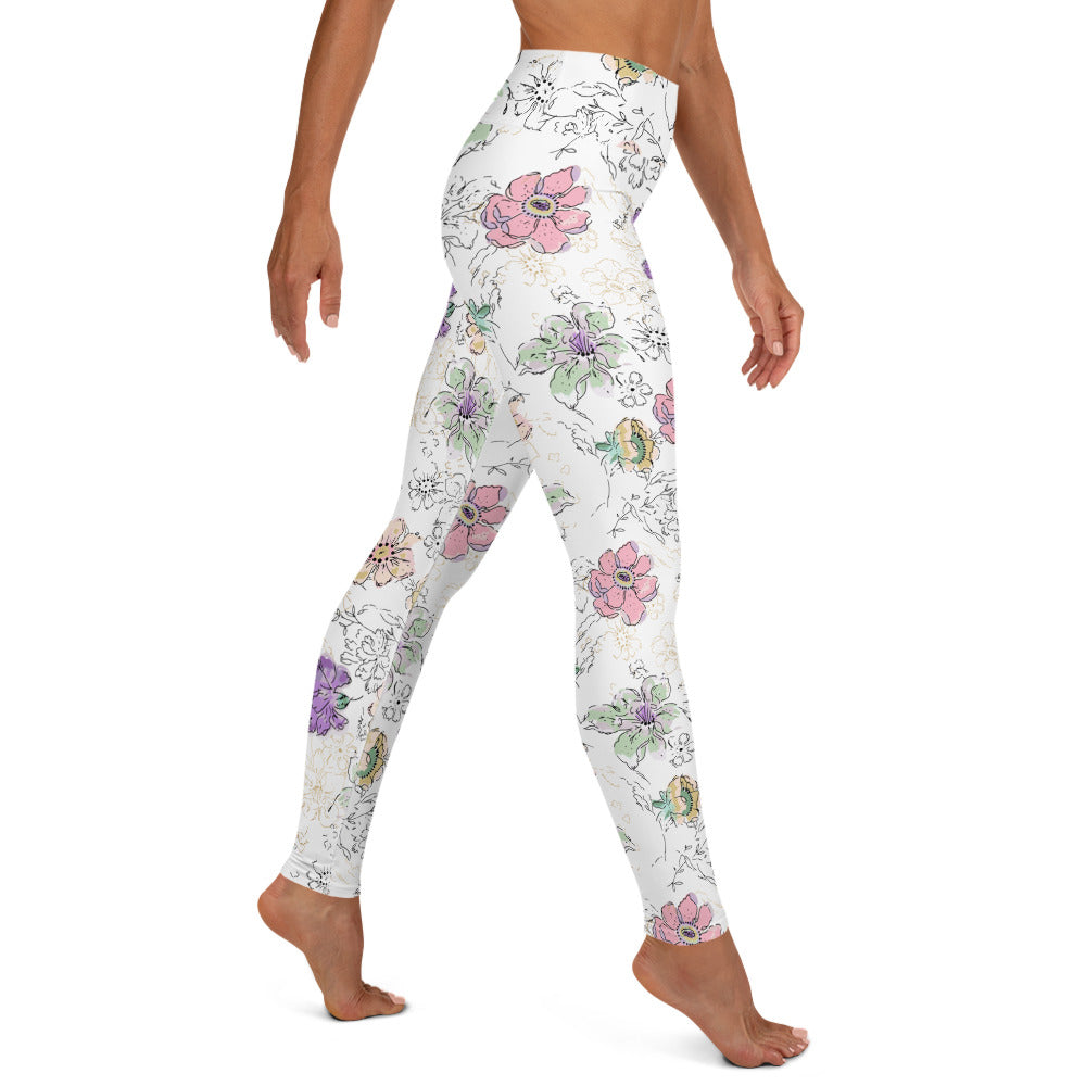 Watercolor Blossom Leggings