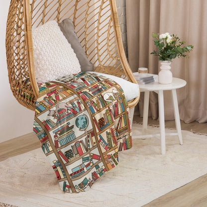 Booklover Sherpa blanket