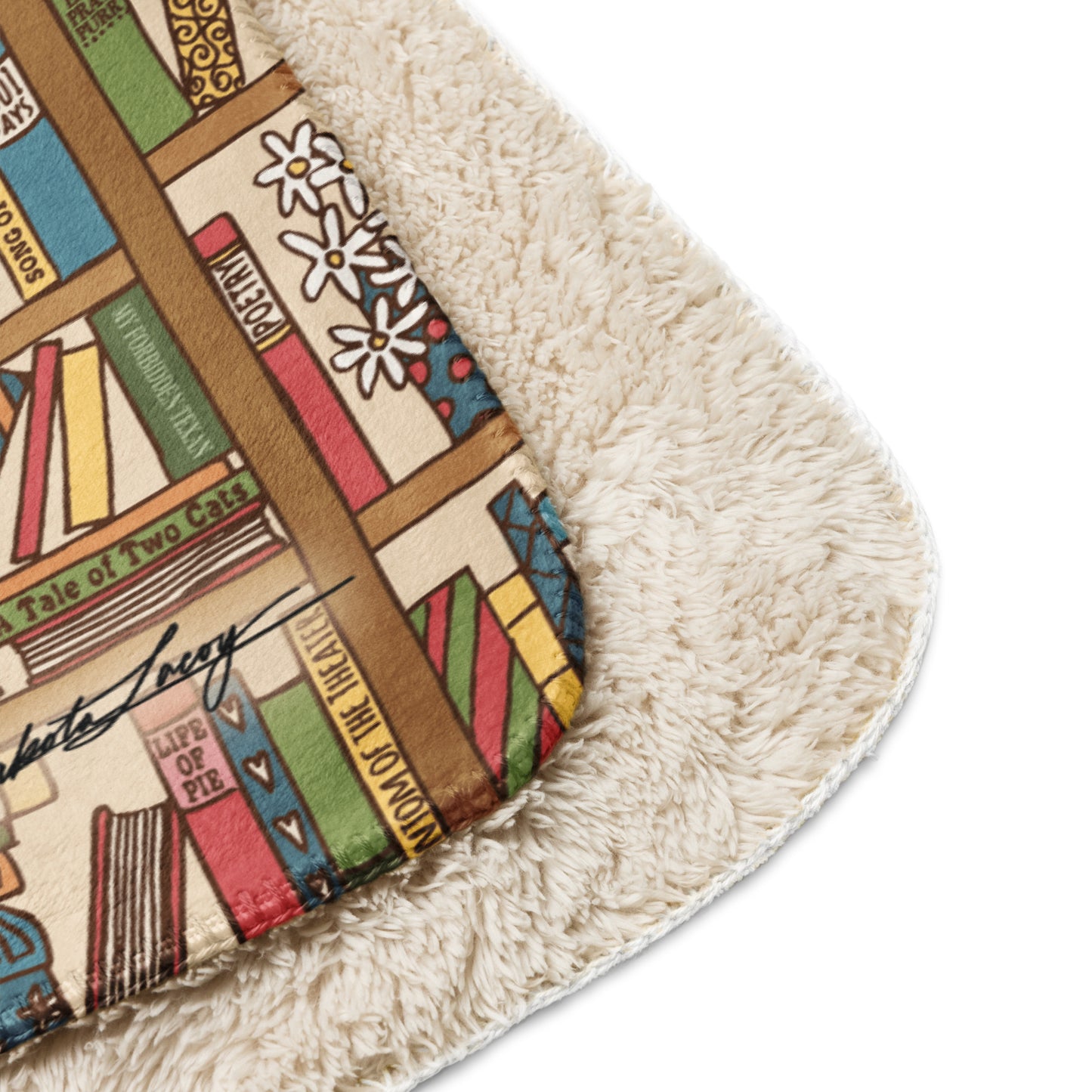 Booklover Sherpa blanket