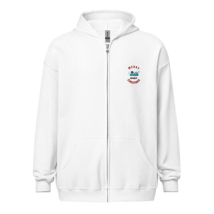 Bookish Christmas in Bed zip hoodie